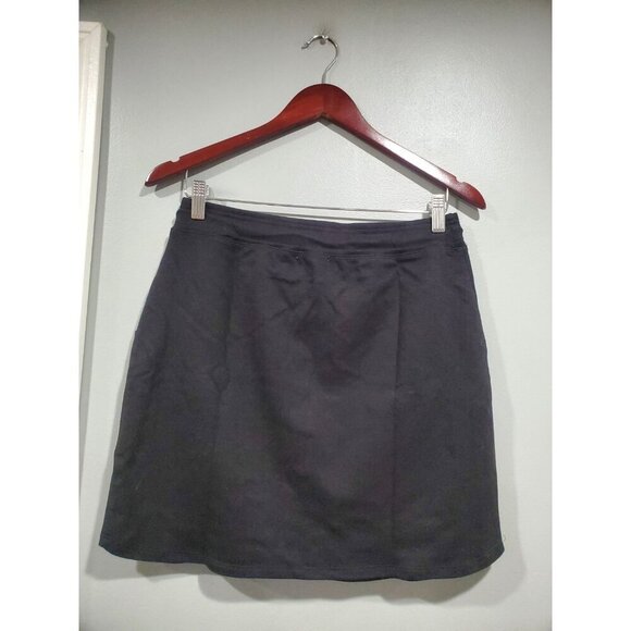 Sundry for Evereve Black Pull-On Mini Skirt Sz 2 Bungee Cord Pockets Casual NWT - Picture 2 of 10